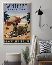 Vintage Beach Club Is Ruff Whippet 11x17 Poster lifestyle-poster-1