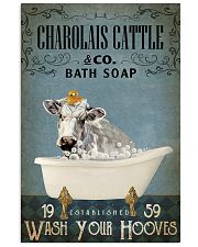 Vintage Bath Soap Charolais Cattle 11x17 Poster front
