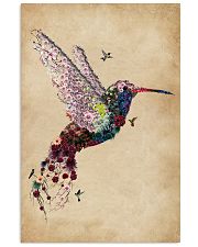 Vintage Floral Hummingbird 11x17 Poster front