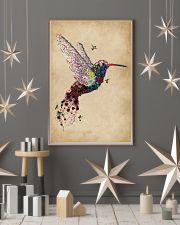 Vintage Floral Hummingbird 11x17 Poster lifestyle-holiday-poster-1