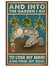 Retro Teal Skeleton Into The Garden 11x17 Poster front