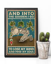 Retro Teal Skeleton Into The Garden 11x17 Poster lifestyle-poster-8