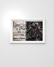Personalize Motorcycling Skeleton You And Me 24x16 Poster poster-landscape-24x16-lifestyle-02