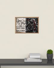 Personalize Motorcycling Skeleton You And Me 24x16 Poster poster-landscape-24x16-lifestyle-09