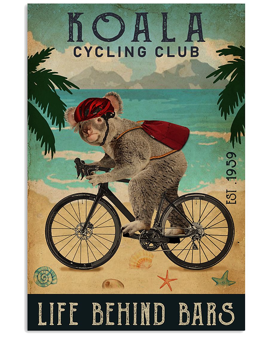 Cycling Club Koala 11x17 Poster