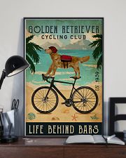 Cycling Club Golden Retriever 11x17 Poster lifestyle-poster-2