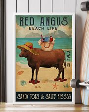 Beach Life Sandy Toes Red Angus 11x17 Poster lifestyle-poster-4