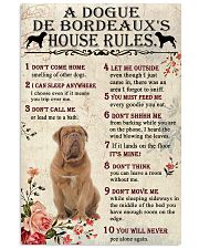 A Dogue de Bordeaux's House Rules 11x17 Poster front