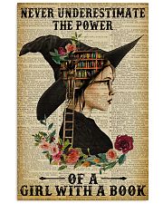 Reading Witch Girl Never Underestimate 16x24 Poster front