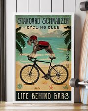 Cycling Club Standard Schnauzer 11x17 Poster lifestyle-poster-4