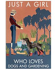 Vintage Girl Loves Gardening German Shorthaired 11x17 Poster front