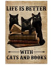 Life Is Better With Cats And Books 11x17 Poster front