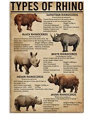 Types Of Rhinoceros 11x17 Poster front