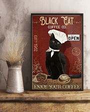 Black Cat Coffee Co Enjoy Your Coffee 11x17 Poster lifestyle-poster-3