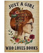 Just A Girl Who Loves Books Redhead Reading 11x17 Poster front