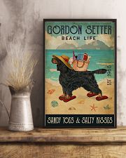 Beach Life Sandy Toes Gordon Setter 11x17 Poster lifestyle-poster-3