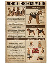Airedale Terrier Knowledge 11x17 Poster front