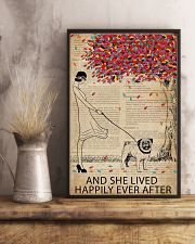 Live Happily Vintage Dictionary Pug 11x17 Poster lifestyle-poster-3