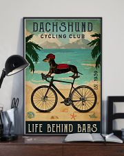Cycling Club Dachshund 11x17 Poster lifestyle-poster-2