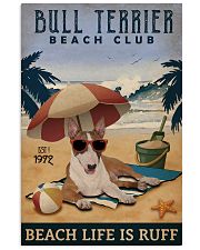 Vintage Beach Club Is Ruff Bull Terrier 11x17 Poster front