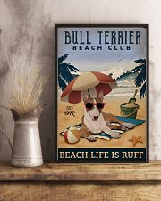 Vintage Beach Club Is Ruff Bull Terrier 11x17 Poster lifestyle-poster-3