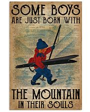 Boys Born With The Mountain Skiing 16x24 Poster front