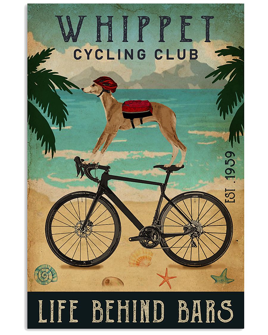 Cycling Club Whippet 11x17 Poster