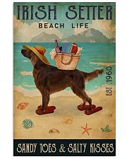 Beach Life Sandy Toes Irish Setter 16x24 Poster front