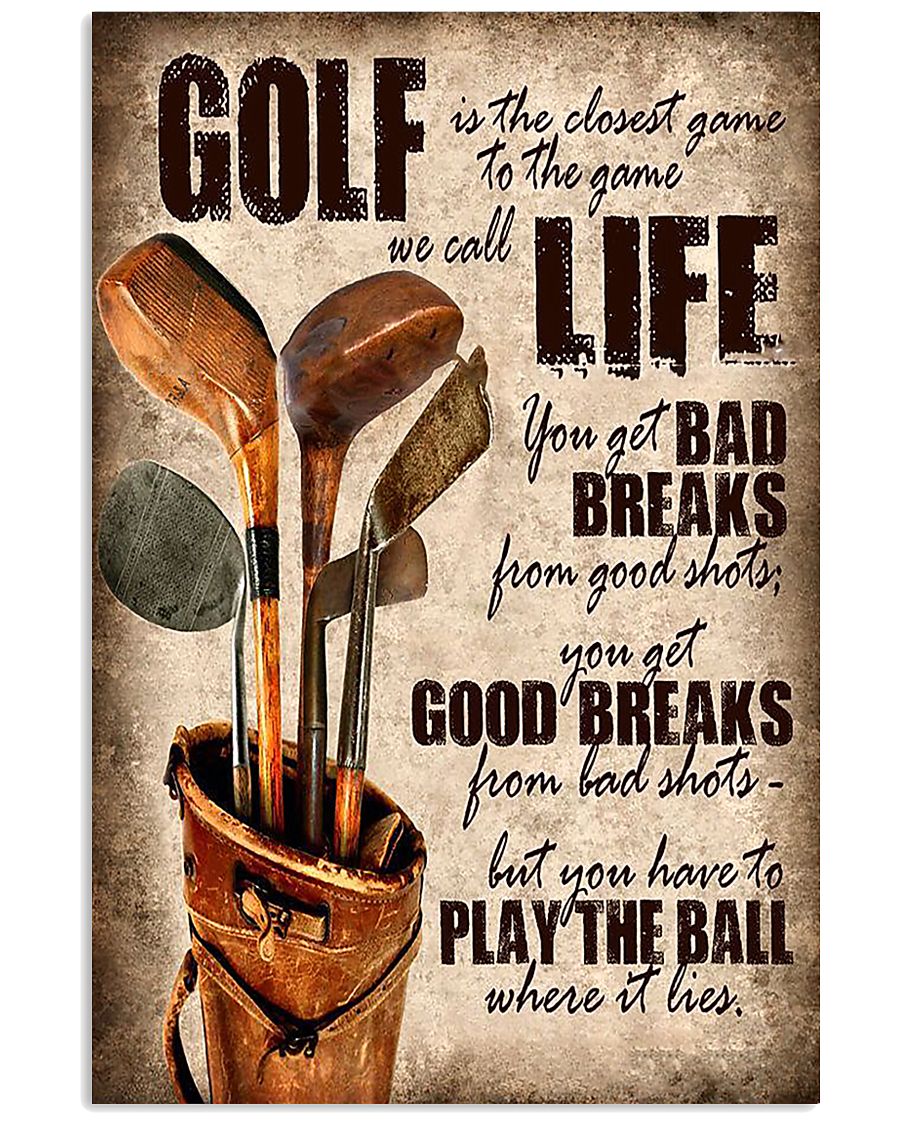 Golf Is Closet Game To Game 11x17 Poster