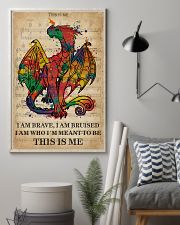 Vintage Music I Am Brave Pride Dragon 11x17 Poster lifestyle-poster-1