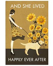 Sunflower Lived Happily Labrador Retriever 11x17 Poster front