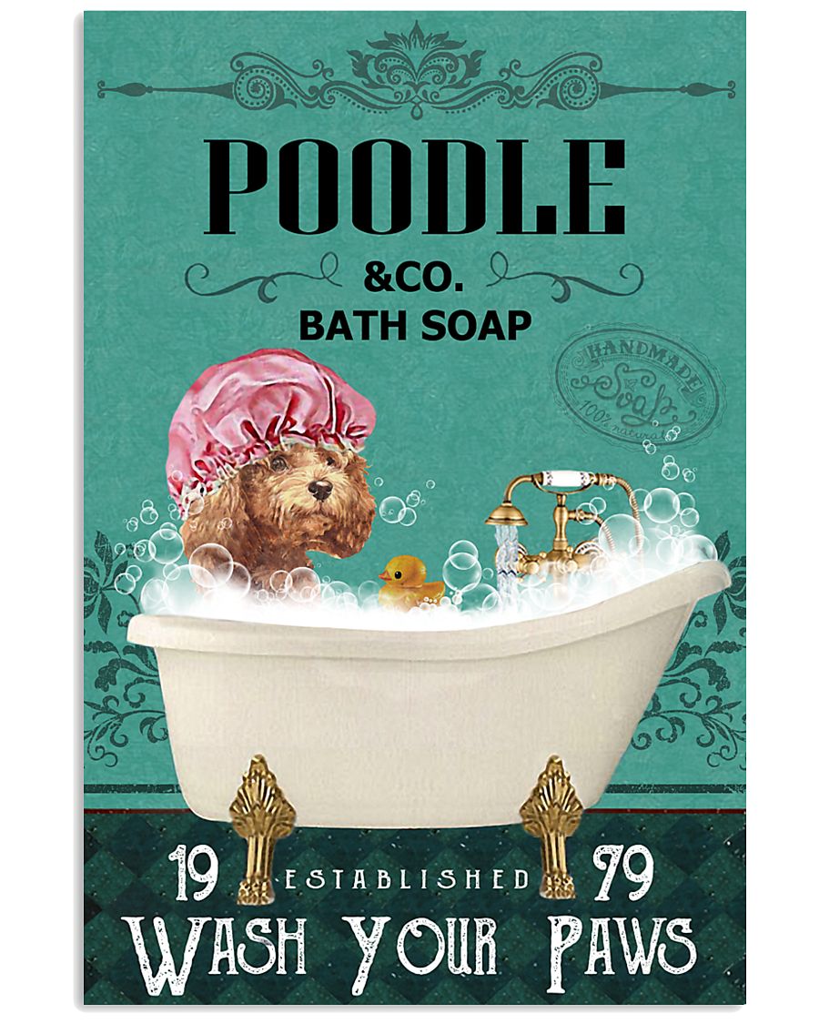 Green Bath Soap Company Poodle 11x17 Poster