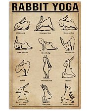 Rabbit Yoga 11x17 Poster front
