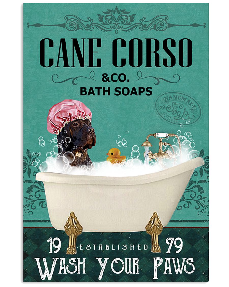 Green Bath Soap Company Cane Corso 11x17 Poster