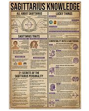 Sagittarius Knowledge Zodiac 11x17 Poster front