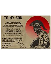 To My Son I Want You To Believe Dad Spartan 17x11 Poster front