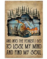 Watercolor Camera And Into The Forest I Go 11x17 Poster front