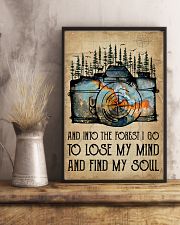 Watercolor Camera And Into The Forest I Go 11x17 Poster lifestyle-poster-3