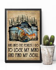 Watercolor Camera And Into The Forest I Go 11x17 Poster lifestyle-poster-8