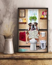 Bulldog Reading Dog News 11x17 Poster lifestyle-poster-3