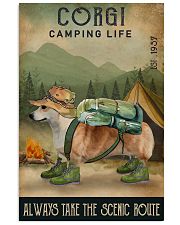 Camping Life Scenic Route Corgi 11x17 Poster front