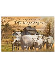 Charolais cattle Let The Gate Open 17x11 Poster front