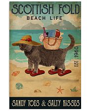 Beach Life Sandy Toes Scottish Fold 11x17 Poster front