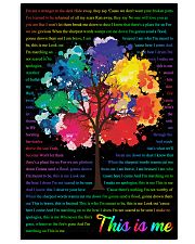 Vintage Lyrics This Is Me Colorful Tree Black 11x17 Poster front