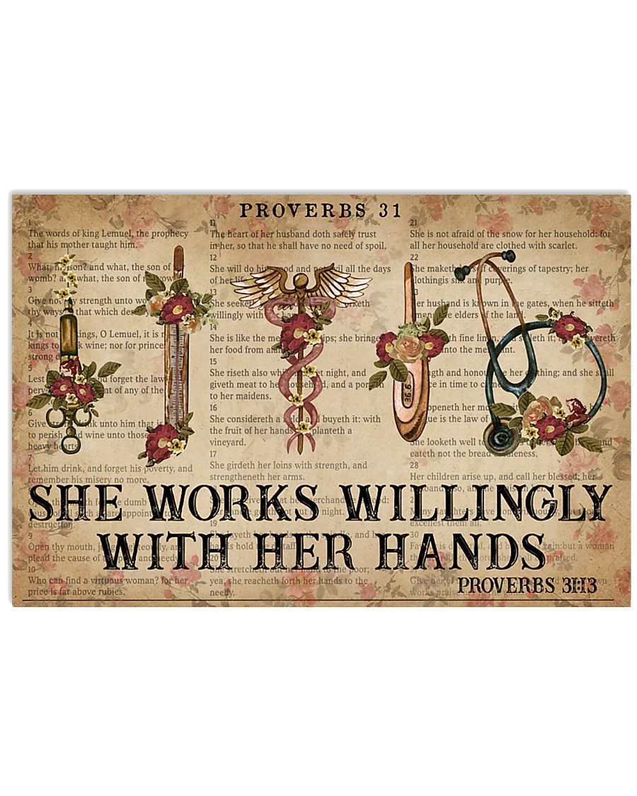Catchphrase Works Willingly With Her Hand Nurse 17x11 Poster