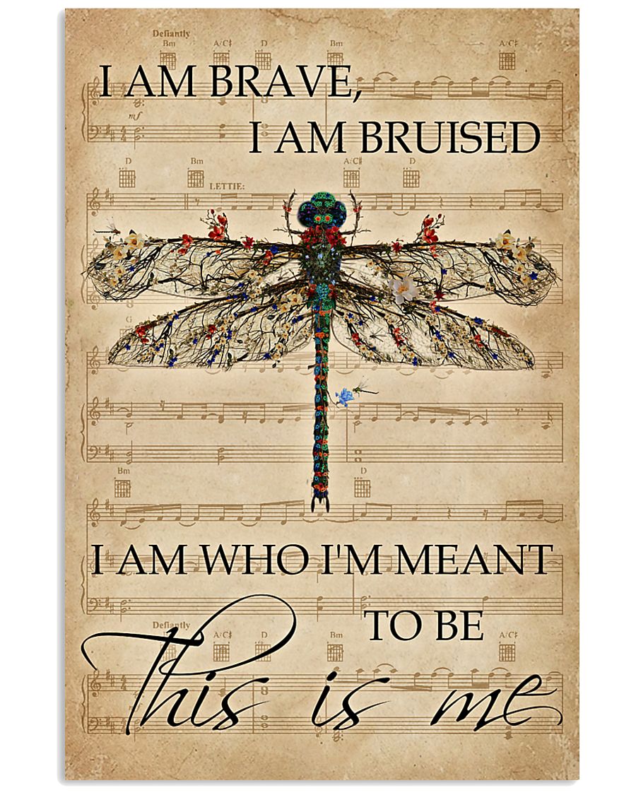 Music Sheet This Is Me Dragonfly 11x17 Poster