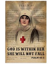 Bible Nurse She Will Not Fall 11x17 Poster front