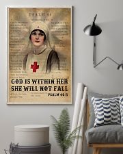 Bible Nurse She Will Not Fall 11x17 Poster lifestyle-poster-1