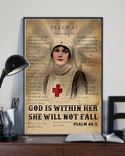 Bible Nurse She Will Not Fall 11x17 Poster lifestyle-poster-2