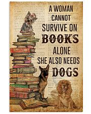 A Woman Survive On Books And Dogs 11x17 Poster front